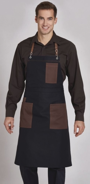 LEIBER-Jobwear, Latzschürze, schwarz