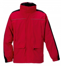 ROFA-Kälteschutz, Funktions-Wetter- und Winter-Arbeits-Berufs-Jacke, rot-schwarz

