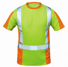 Warnschutz T-Shirt HOOGE von teXXor® leuchtgelb leuchtorange 7008 7009 