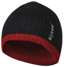 F-ELYSEE-Thinsulate Mütze, *HOLGER*, schwarz/rot abgesetzt 