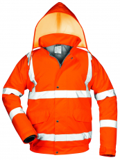 F-SAFESTYLE-Warnschutz-Pilotenjacke, *EUGEN*, fluoreszierend orange