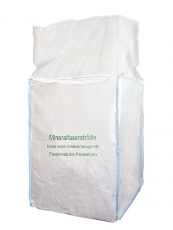 F-Big-Bag, Mineralwolle, 90 x 90 x 120 cm, Aufdruck: Mineralfaserabfälle