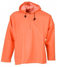 ELKA-Regenschutz,  Regen-Nässe-Wetter-Schutz-acke, Schlupf-Jacke, PVC Light, orange