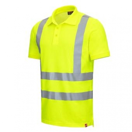 NITRAS motion tex viz, Warnschutz-Poloshirt, Kurzarm