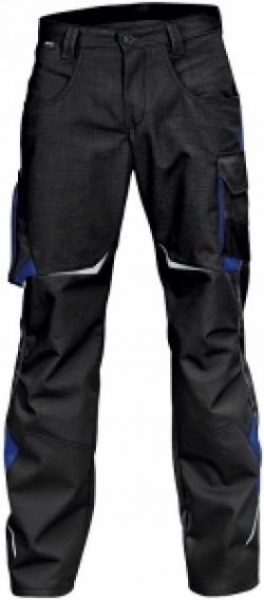 Gr.29 KÜBLER-Workwear, Arbeits-Berufs-Bund-Hose, Low,PULSSCHLAG schwarz/kornblau
