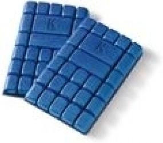 Gr.45 KÜBLER-Workwear-Kniepolster, 1 Paar, blau
