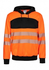 KORNTEX-Warnschutz, EOS Hi-Vis Parka mit schwarzer Brustpartie, signal-orange/schwarz