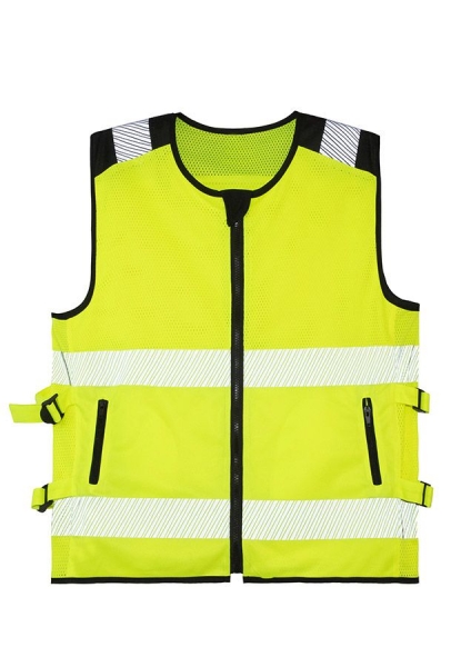 Korntex® Hi-Vis Mesh Motorrad Warnweste Naxos - Signal Gelb