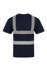 KORNTEX-Warnschutz, Hi-Vis Poly-Cotton Shirt Barcelona, marineblau