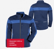 Teamdress-Herren-Softshelljacke ecoFlex marine/blau