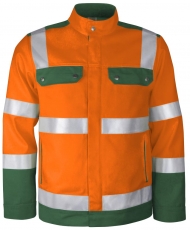 TEAMDRESS-PSA-Warnschutz, Bundjacke, Kl. 2, warnorange/grün