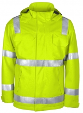 TEAMDRESS-PSA-Warnschutz, Wetterjacke, Kl. 2, warngelb