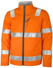 TEAMDRESS-PSA-Warnschutz, Softshelljacke, Kl. 2, warnorange