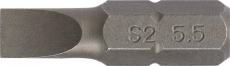 Promat-Bit f.Schlitzschrauben 5,5mm L.25mm 1/4 Zoll C6,3 Schneidenstärke 1mm
