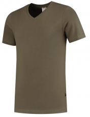 TRICORP-Jobwear, T-Shirts, V-Ausschnitt, Slim Fit, 160 g/m², army