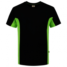 TRICORP-Jobwear, T-Shirt, mit Brusttasche, Bicolor, 190 g/m², black-lime