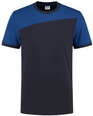 TRICORP-Jobwear, T-Shirt, Basic Fit, Bicolor, Kurzarm, 190 g/m², navy-royalblue


