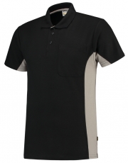 TRICORP-Jobwear, T-Shirt, mit Brusttasche, Bicolor, 180 g/m², black-grey