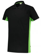 TRICORP-Jobwear, T-Shirt, mit Brusttasche, Bicolor, 180 g/m², black-lime