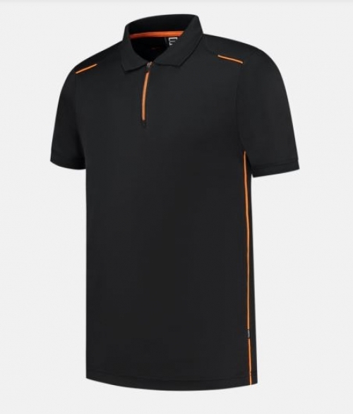 TRICORP-Poloshirt, Accent, black/orange