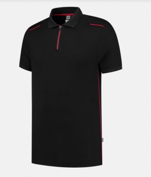 TRICORP-Poloshirt, Accent, black/red