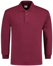 TRICORP-Jobwear, Sweatshirt, Polokragen, Basic Fit, Langarm, 280 g/m², wine