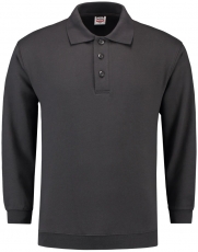 TRICORP-Jobwear, Sweatshirt Polokragen und Bund, Basic Fit, Langarm, 280 g/m², darkgrey