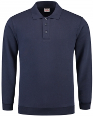 TRICORP-Jobwear, Sweatshirt Polokragen und Bund, Basic Fit, Langarm, 280 g/m², ink