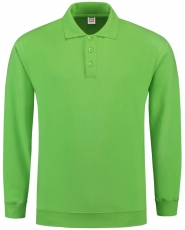 TRICORP-Jobwear, Sweatshirt Polokragen und Bund, Basic Fit, Langarm, 280 g/m², lime