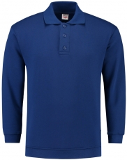 TRICORP-Jobwear, Sweatshirt Polokragen und Bund, Basic Fit, Langarm, 280 g/m², royalblue