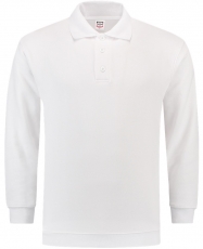 TRICORP-Jobwear, Sweatshirt Polokragen und Bund, Basic Fit, Langarm, 280 g/m², weiß