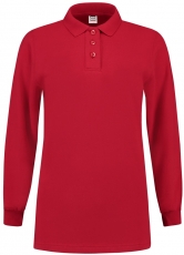 TRICORP-Jobwear, Sweatshirt Polokragen Damen, Basic Fit, Langarm, 280 g/m², red