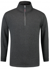 TRICORP-Jobwear, Sweatshirt 1/4-Reissverschluss, Basic Fit, 280 g/m², anthrazit meliert