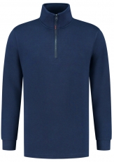 TRICORP-Jobwear, Sweatshirt 1/4-Reissverschluss, Basic Fit, 280 g/m², royalblue