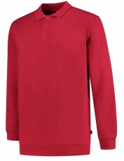 TRICORP-Jobwear, Sweatshirt mit Polokragen, Basic Fit, 280 g/m², red