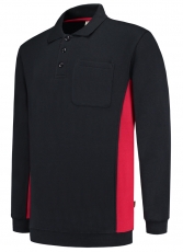 TRICORP-Jobwear, Polosweater, mit Brusttasche, Bicolor, 280 g/m², navy-red