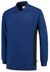 TRICORP-Jobwear, Polosweater, mit Brusttasche, Bicolor, 280 g/m², royalblue-navy