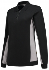 TRICORP-Jobwear, Damen-Sweatshirt mit Polokragen, 280 g/m², black-grey