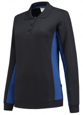 TRICORP-Jobwear, Damen-Sweatshirt mit Polokragen, 280 g/m², navy-royalblue