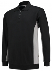 TRICORP-Jobwear, Sweatshirt mit Polokragen, 280 g/m², black-grey