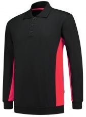 TRICORP-Jobwear, Sweatshirt mit Polokragen, 280 g/m², black-red