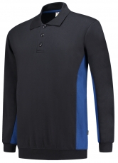 TRICORP-Jobwear, Sweatshirt mit Polokragen, 280 g/m², navy-royalblue