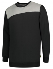 TRICORP-Jobwear, Sweatshirt Bicolor Basic Fit, 280 g/m², black-grey