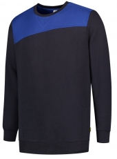 TRICORP-Jobwear, Sweatshirt Bicolor Basic Fit, 280 g/m², navy-royalblue