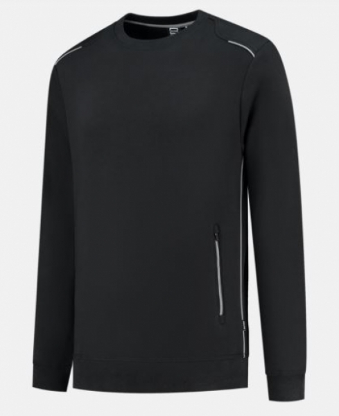 TRICORP-Sweatshirt Accent, black/grey