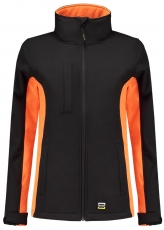 TRICORP-Kälteschutz, Damen-Softshell-Arbeits-Berufs-Jacke, Bicolor, 340 g/m², black-orange




