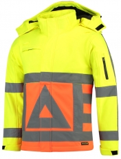 TRICORP-Warnschutz, Warn-Softshelljacke für Verkehrsregler, Basic Fit, 300 g/m², fluor orange-yellow



