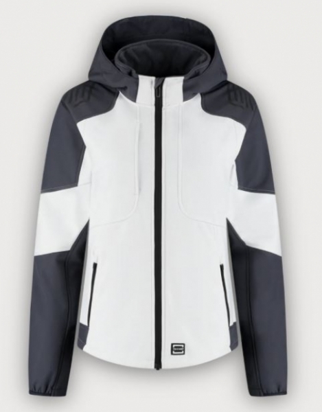 Tricorp Softshelljacke Kapuze Bicolor Redefined Damen, White-Anthracite