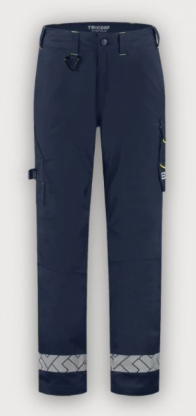 Tricorp Arbeitshose Funktionelle Stretch Reflective Redefined, Ink-Fluor Yellow