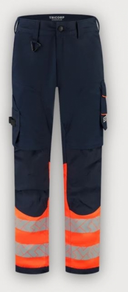 Tricorp Warnschutz Arbeitshose Funktionelle Stretch High Vis Redefined, Ink-Fluor Orange